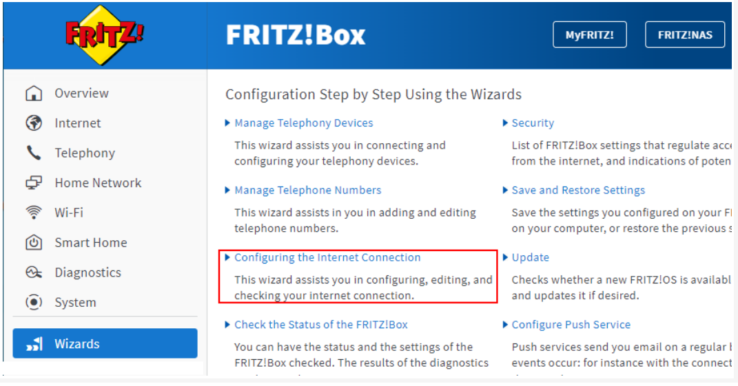 Fritzbox 7530 Setup Wizard